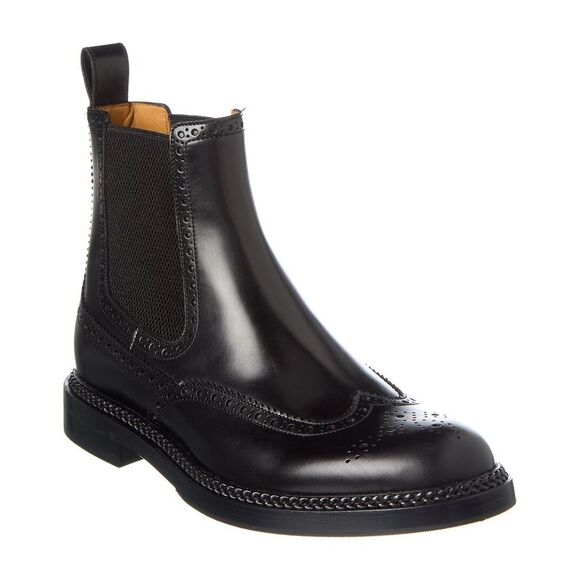 Gucci Leather Boot, Black - Picture 1 of 5